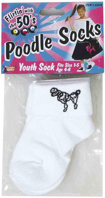 Poodle Socks Child Size 1-5
