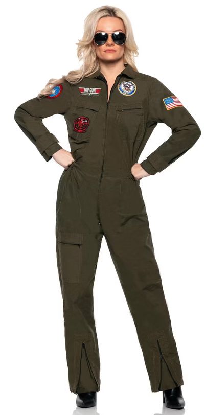 Officially Licensed U.S NAVY Topgun Women's Pilot Jumpsuit