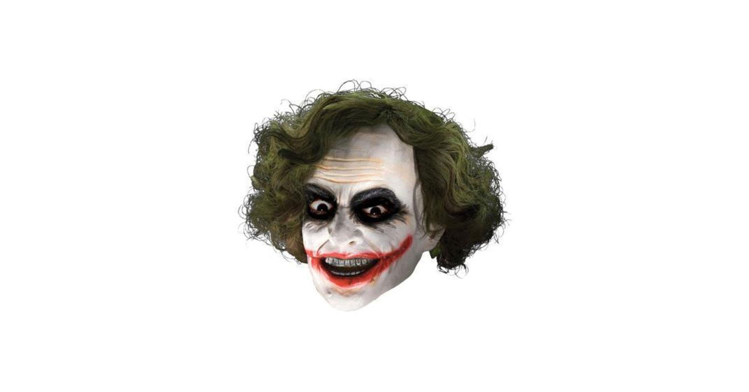Adult Joker 3/4 Mask with Hair