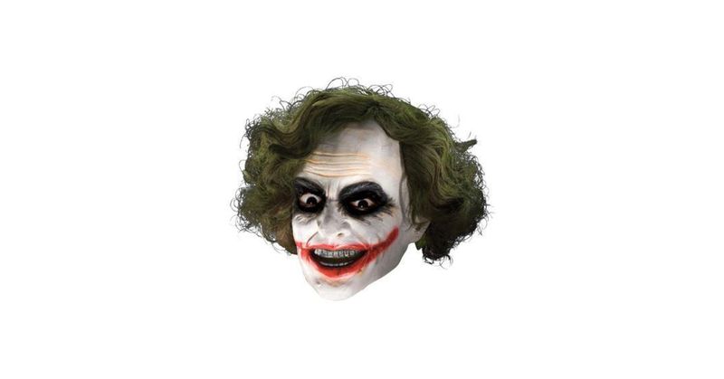 Adult Joker 3/4 Mask with Hair