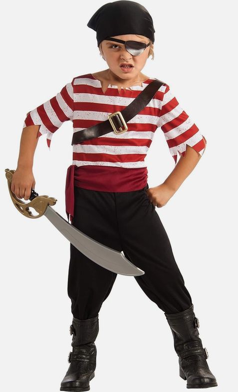 Kids Black Jack the Pirate Child Size L