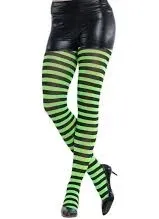 Lime Green/black Leggings