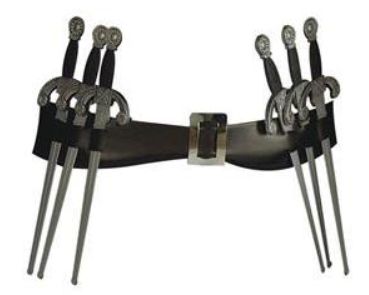 Vendetta Belt with 6 Daggers