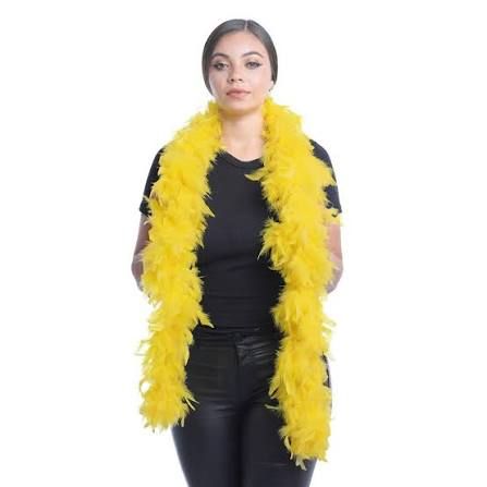 Turkey Feather Boa 55 Gram-Golden Yellow