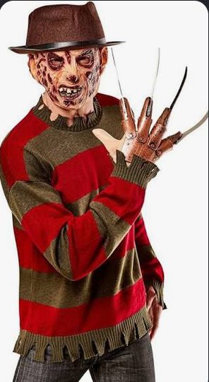 Adult Freddy Krueger Deluxe Sweater and Mask XL
