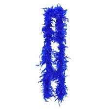 Turkey Feather Boa 55 Gram-Dark Blue