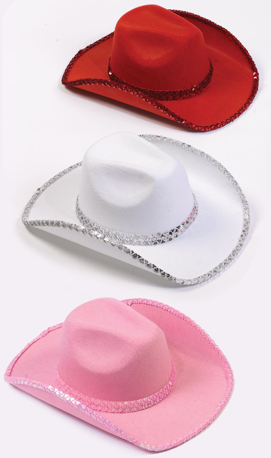 White Sequin Cowboy Hat