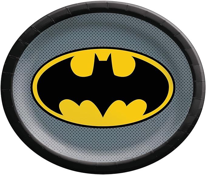 Batman Large Oval Plates 10 in x 12in