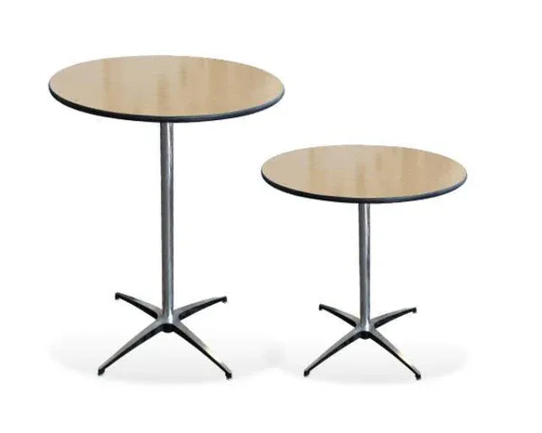 Round Cocktail Table 30in Diameter 42in Height