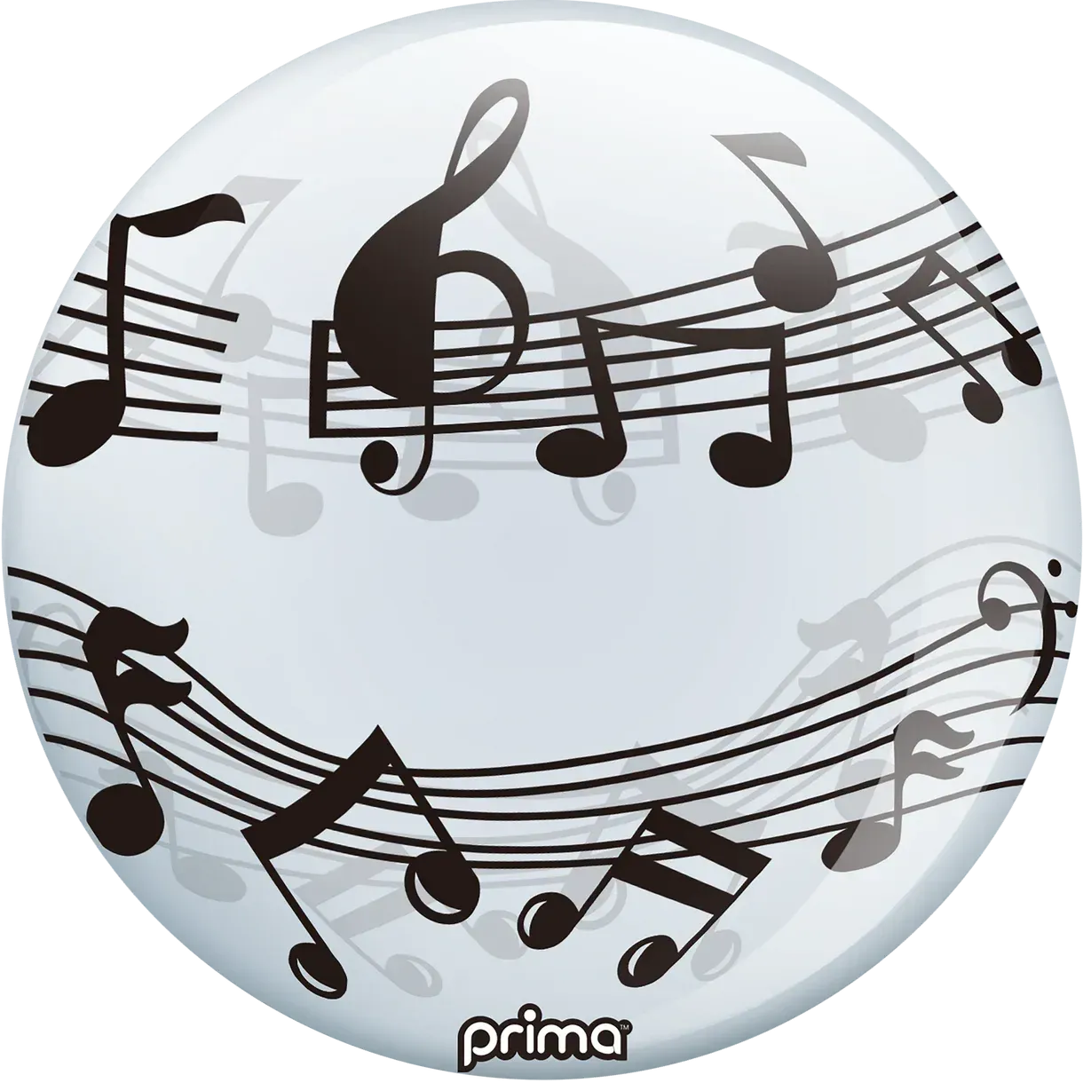 Foil Balloon Musical Notes Sphere Prima 20in