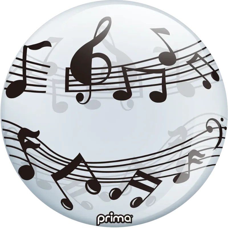 Foil Balloon Musical Notes Sphere Prima 20in
