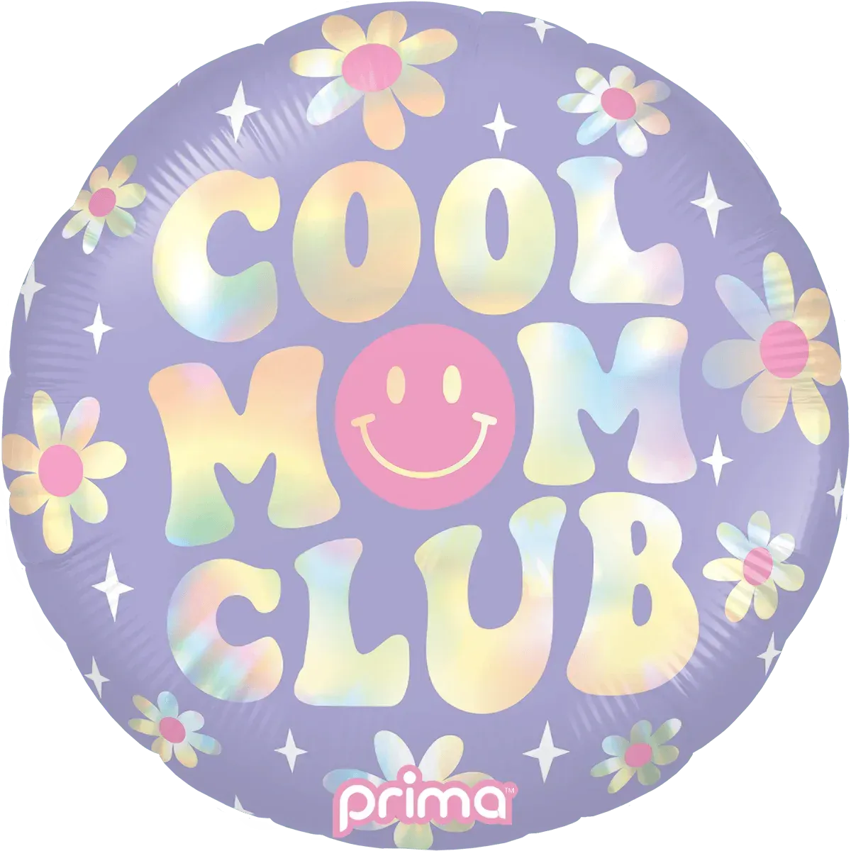Foil Balloon Cool Mom Club Holographic 18in