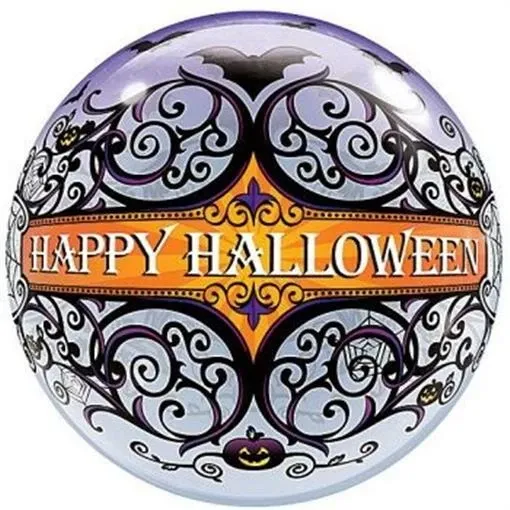 Foil Balloon Happy Halloween Bubble Balloon