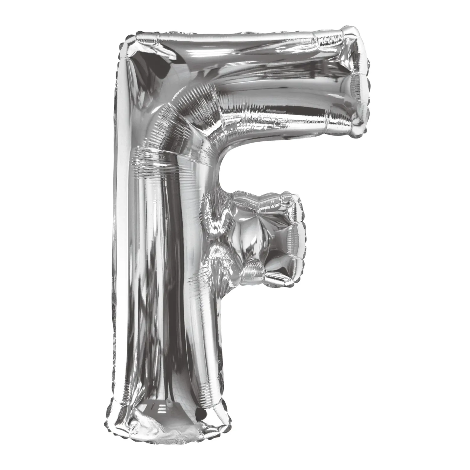 Foil Balloon Letter F Silver 34in