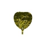  18 in. Metallic Gold Heart Balloon