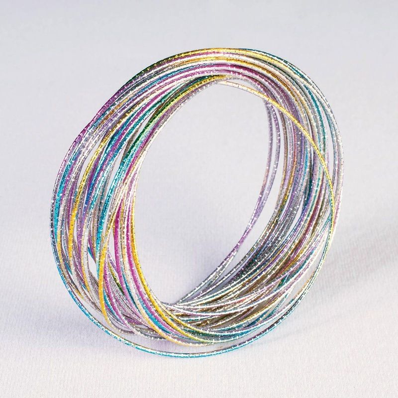 Disco Rainbow Bangle Bracelets