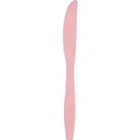 Touch of Color Premium Plastic Knives, Classic Pink