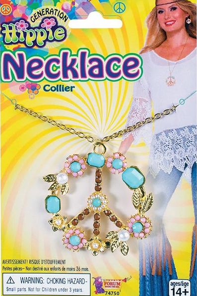 Hippie Peace Sign Necklace