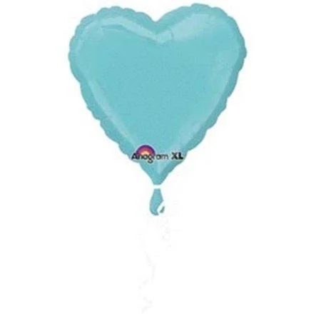 Anagram 52325 18 in. Robins Egg Blue Heart Balloon