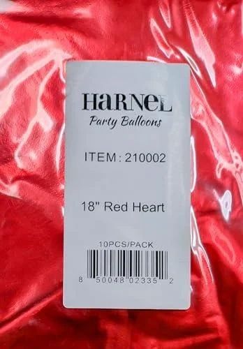  Red Heart Mylar Balloon 18"