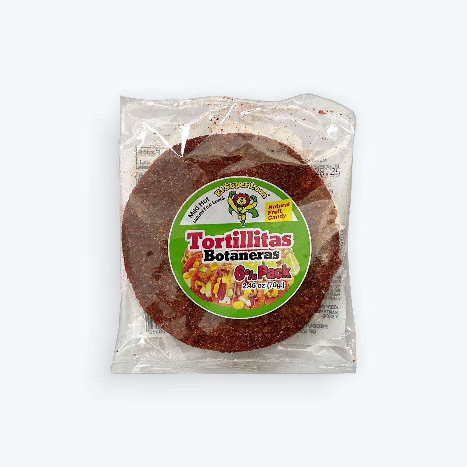 6 Pack Tortillas Botaneras- Natural Fruit Candy