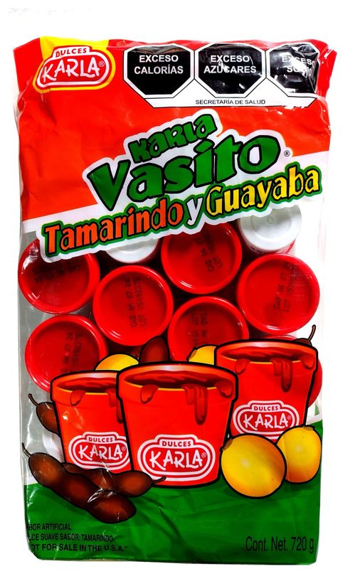 Karla Vasito Tamarindo y Guayaba Tamarind & Guava Soft Candy Cups