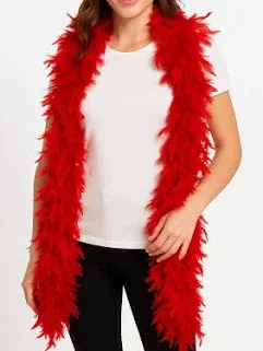 Red Feathered Boa
