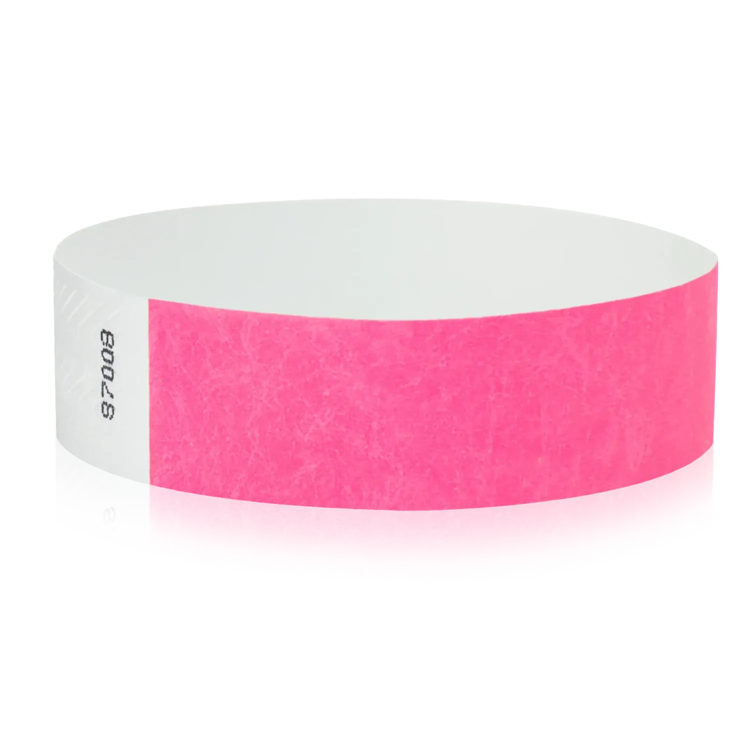 Tyvek 3/4"X10" Solid Neon Pink Wristbands Pack Of 100