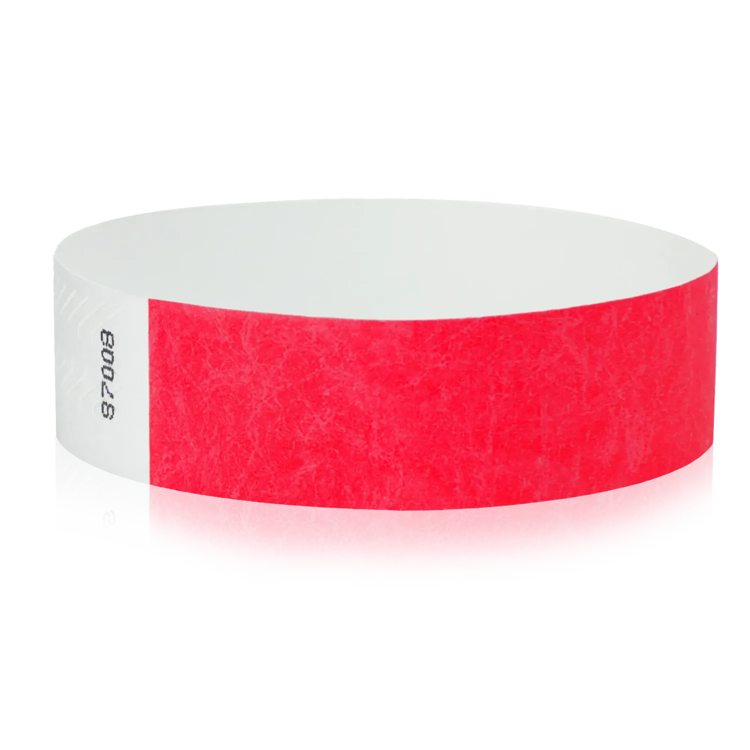 Tyvek 3/4""X10"" Solid Red Wristbands Pack of 100