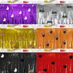 Black Ghost Fringe Table Skirt