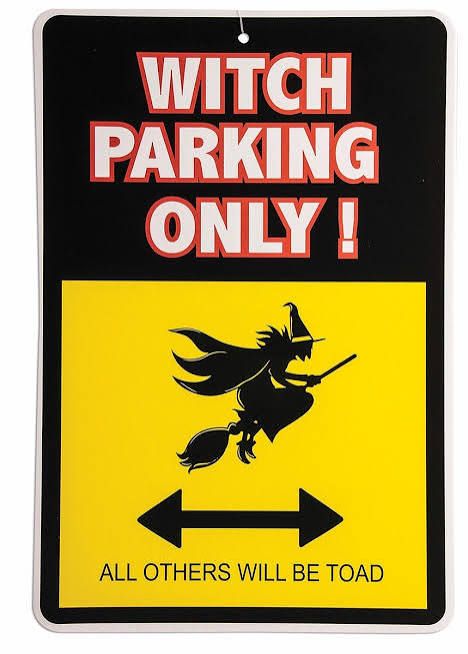 Witch Parking Only Sign