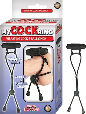 MY COCKRING VIBRATING COCK &amp; BALL CINCH-BLACK - #2707