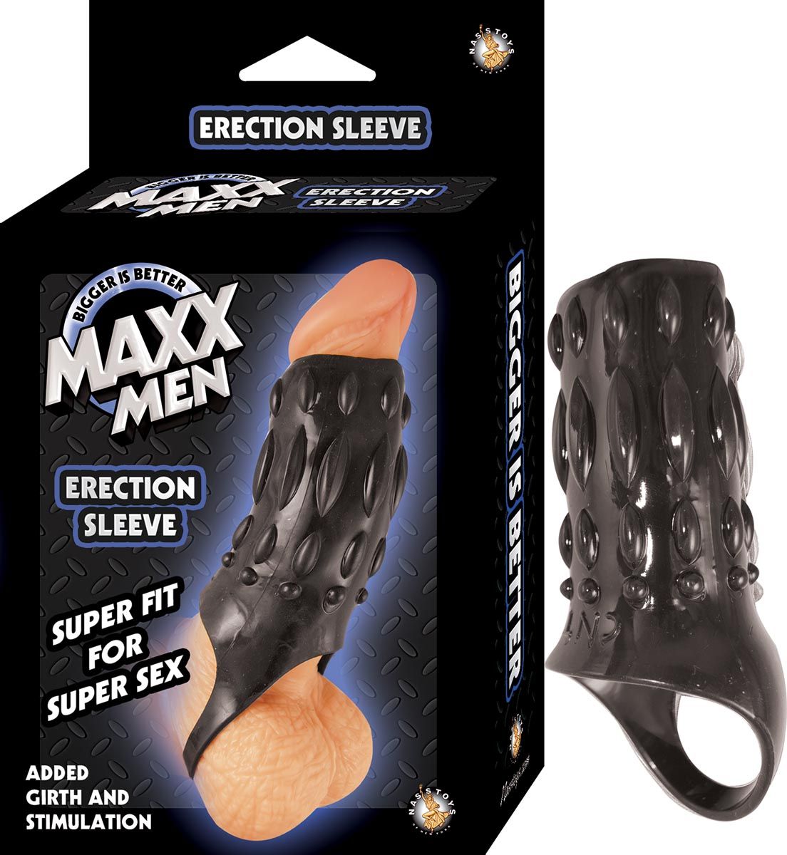 MAXX MEN ERECTION SLEEVE – BLACK - #2617-2