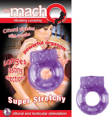THE MACHO VIBRATING COCKRING-PURPLE - #2147-2