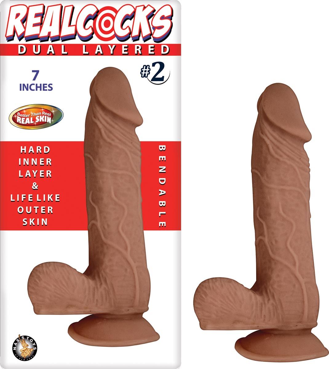 REALCOCKS DUAL LAYERED #2-BROWN - #2781-2
