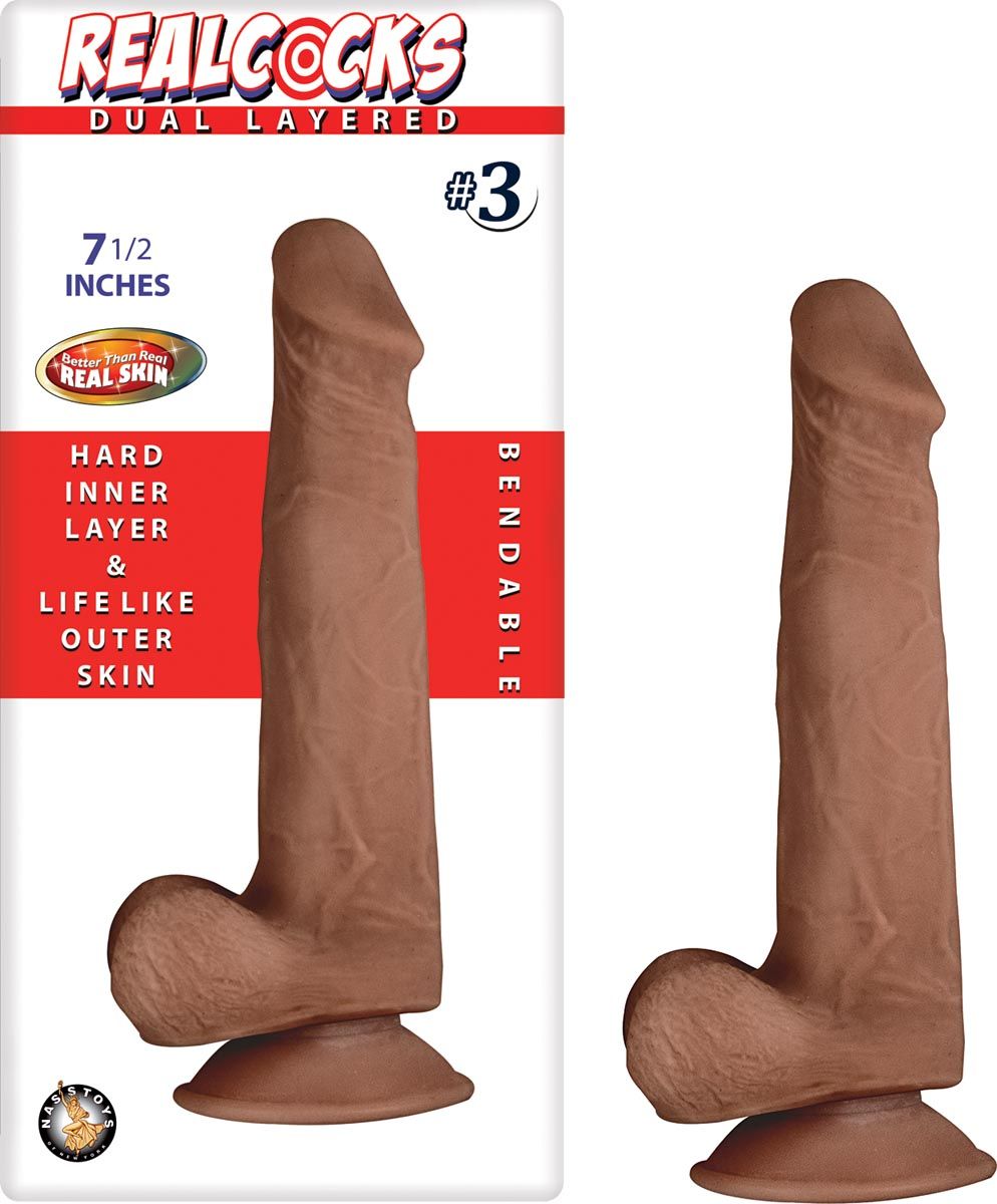 REALCOCKS DUAL LAYERED #3-BROWN - #2782-2