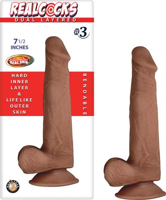 REALCOCKS DUAL LAYERED #3-BROWN - #2782-2