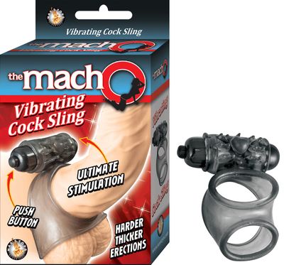 THE MACHO VIBRATING COCK SLING – BLACK - #2596-2