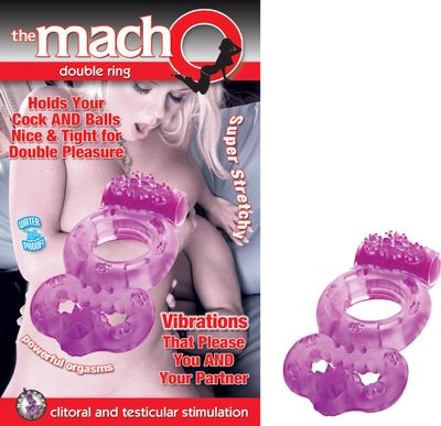 THE MACHO DOUBLE RING-PURPLE - #2145-2