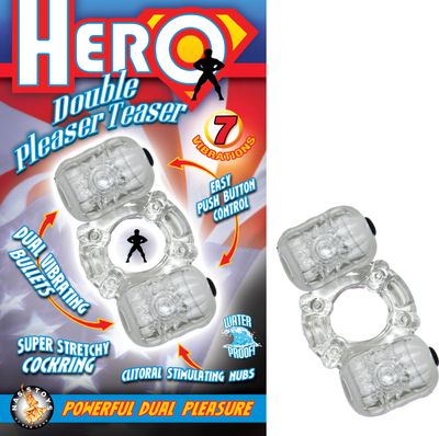 HERO DOUBLE PLEASER TEASER - CLEAR - #2330-3