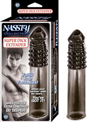 NASSTY COLLECTION SUPER DICK EXTENDER - SMOKE - #2375-2