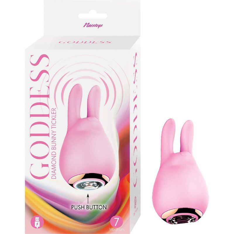 GODDESS DIAMOND BUNNY TICKLER-PINK - #3207
