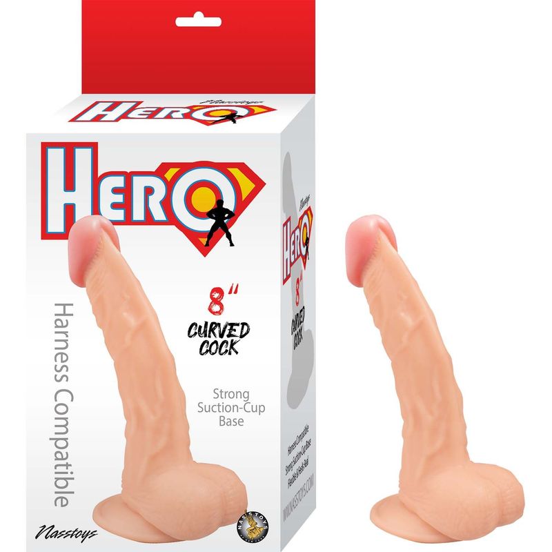 HERO 8&quot; CURVED COCK-WHTE - #3084
