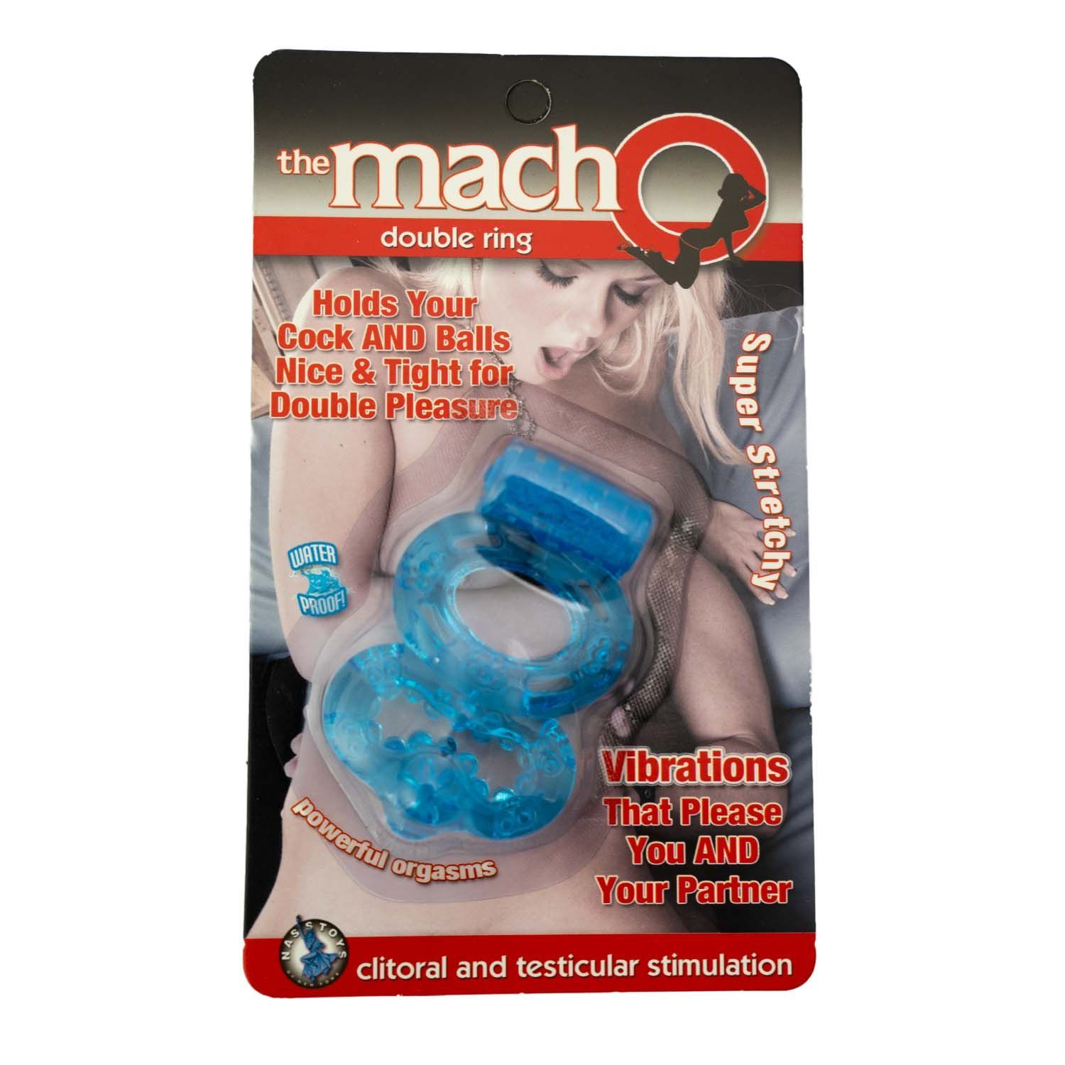 THE MACHO DOUBLE RING-BLUE - #2145-1