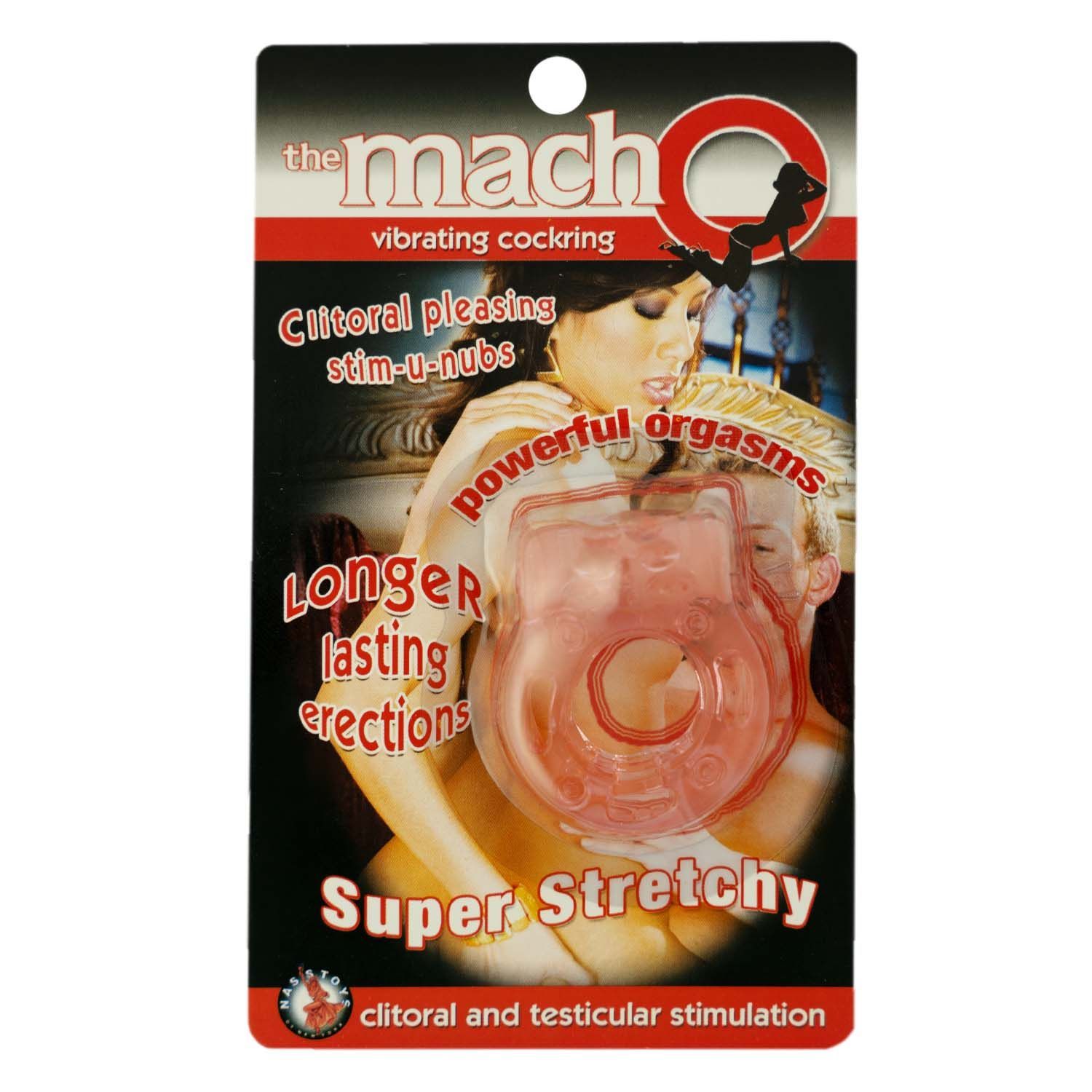 THE MACHO VIBRATING COCKRING-WHITE - #2147-1