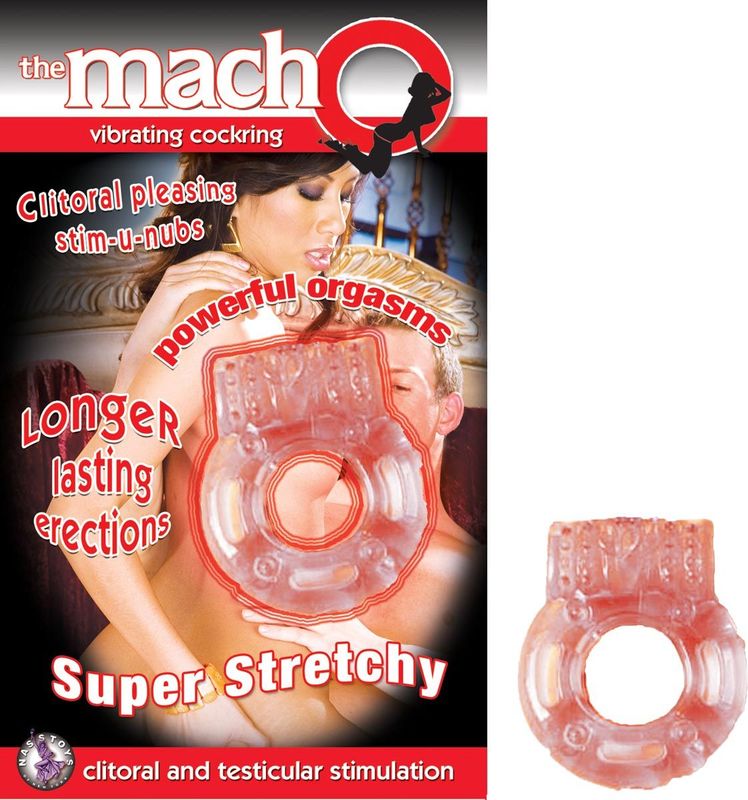 THE MACHO VIBRATING COCKRING-WHITE - #2147-1