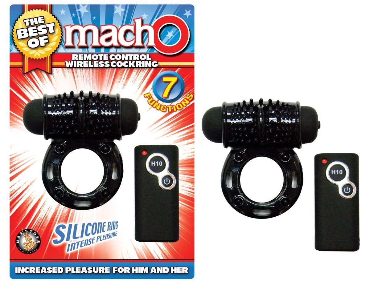 THE BEST OF MACHO REMOTE CONTROL WIRELESS COCKRING-BLACK - #2751