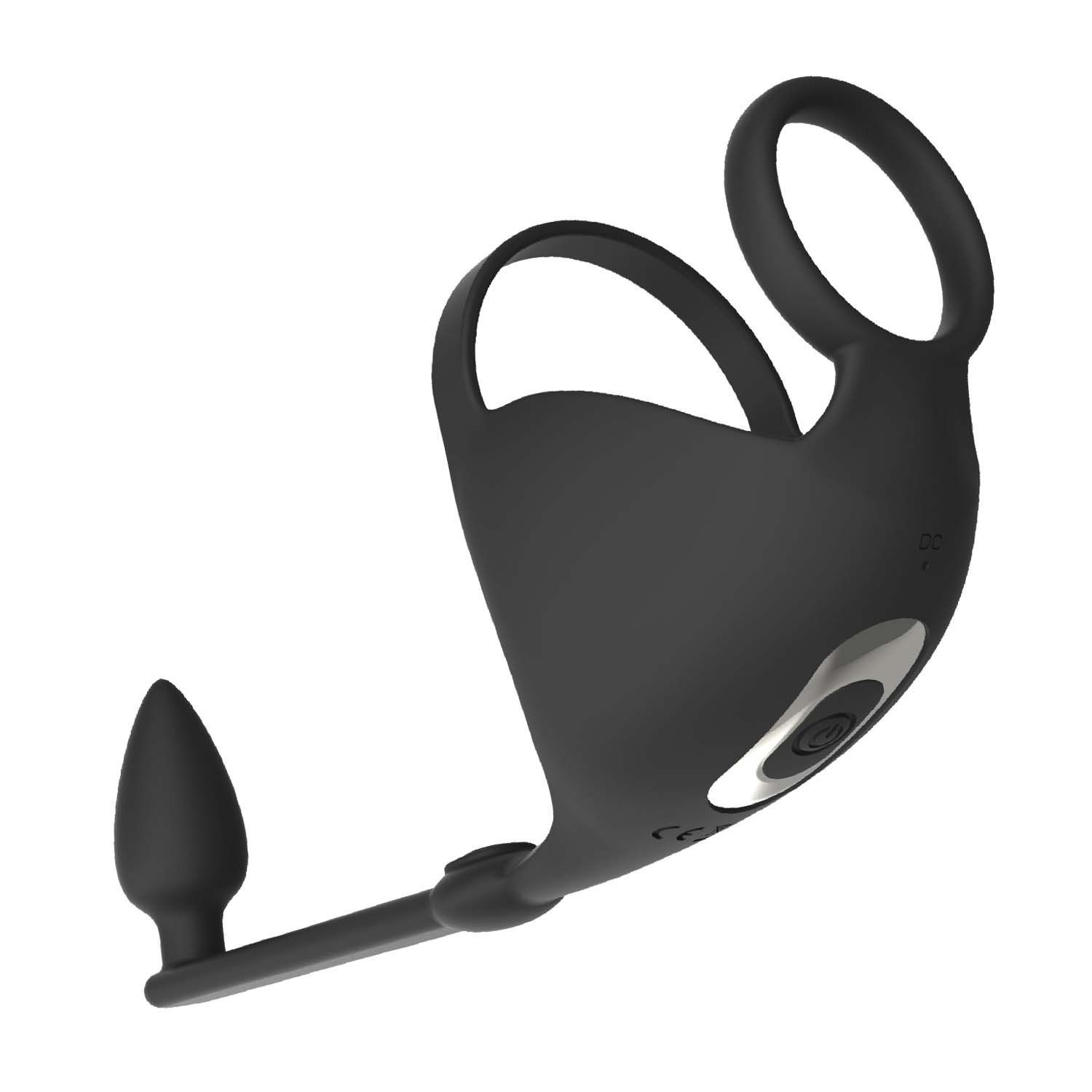 MAGIC REMOTE SCROTUM MASSAGER PLUG-BLACK - #3217