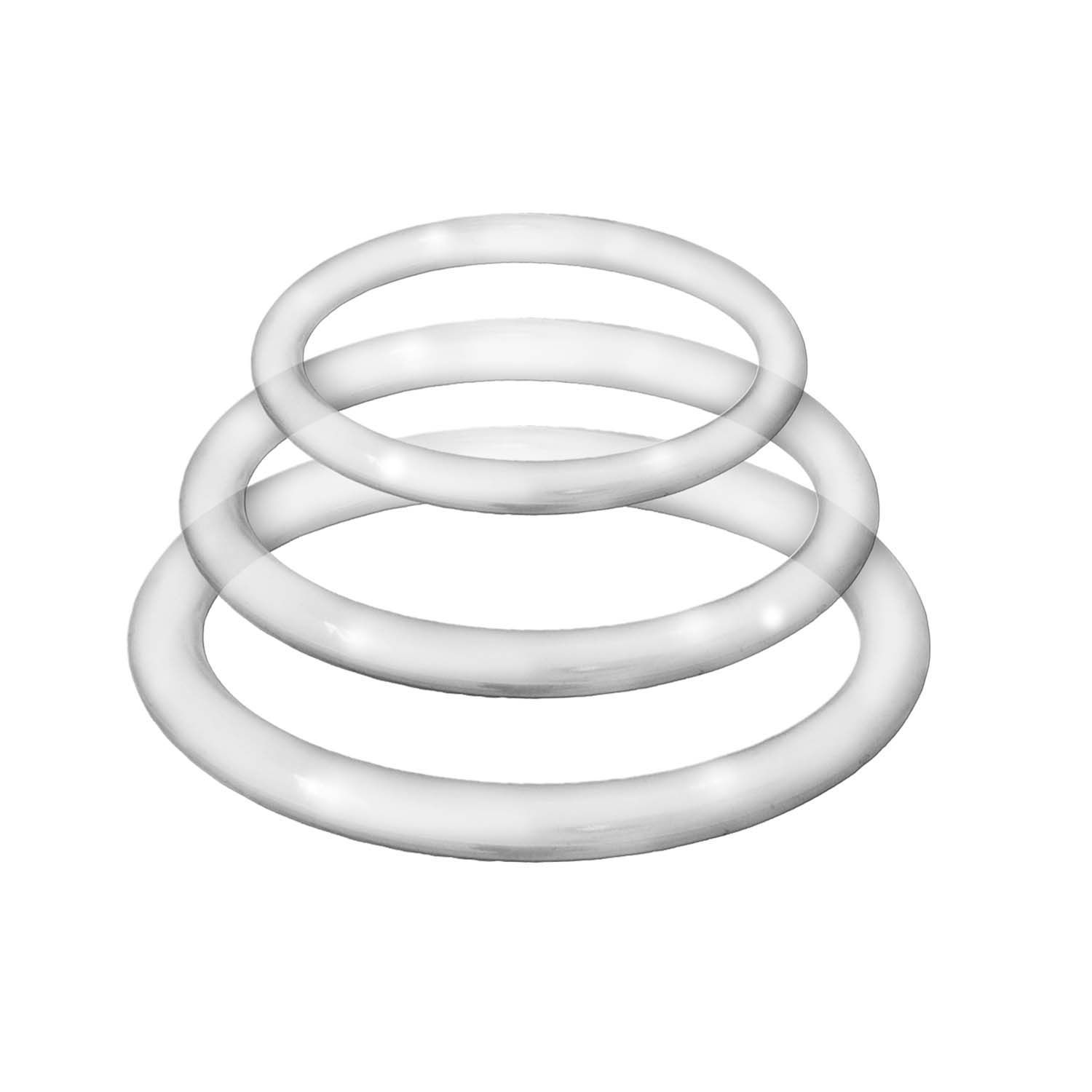 ENHANCER SILICONE COCKRINGS-CLEAR - #3057