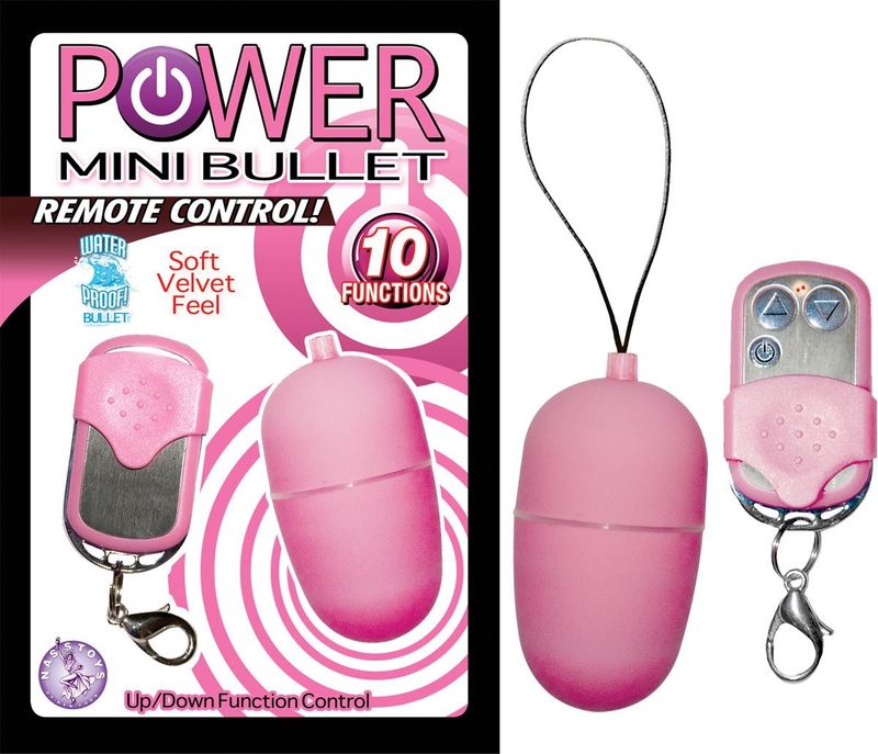 POWER MINI BULLET REMOTE CONTROL - PINK - #2319-1